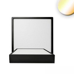 Loftlampe PRO 120MM firkantet, CCT Switch IP20, sort dæmpbar