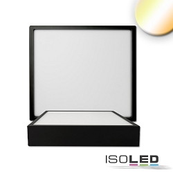 ceiling luminaire PRO 225MM square, CCT Switch IP20, black dimmable