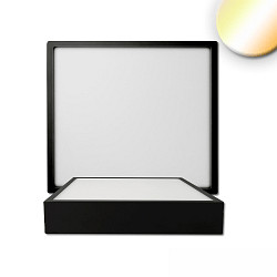 Loftlampe PRO 225MM firkantet, CCT Switch IP20, sort dæmpbar