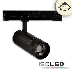 3-phase spot IP20, black dimmable