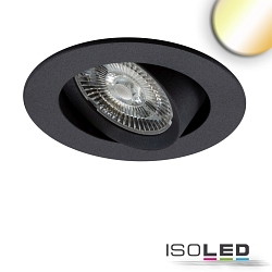 recessed luminaire SLIM68 IP40, black dimmable 5,8W 525lm 2700-5700K