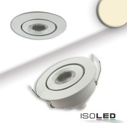 recessed luminaire MINI AMP, white dimmable 2,8W 290lm 3000K