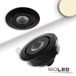 recessed luminaire MINI AMP, black dimmable 2,8W 290lm 3000K