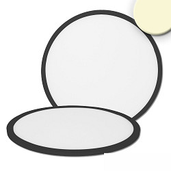 Loftlampe SLIM300 up / down, rund IP44, sort 