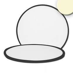 Loftlampe SLIM420 up / down, rund IP44, sort 