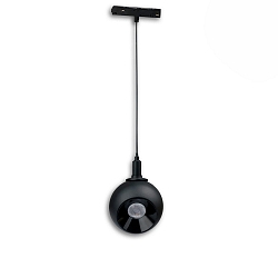 Skinne spot BALL FOKUS - TRACK48 svingbar, omskiftelig, magnetisk montering IP20, sort 