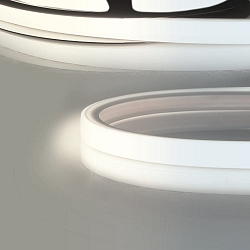 Fuldt silikoniseret LED-strip NEONPRO RGB CUSTOM B13H10 - FOR TILE-PROFILE 4-polet, RGB hvid