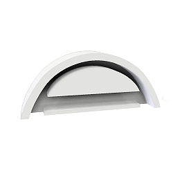 Endkappe COVER69 T5/T8 med d�ksel, uden kabelhul, hvid
