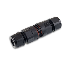 Kabelforbindelse IP68, 6.5-11MM / 0.75-2.5MM�, 250V 16A 3-polet, sort