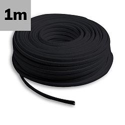 kabel PURE - 5X0,5MM� H05BQ-F - BY THE METER - COATED, sort