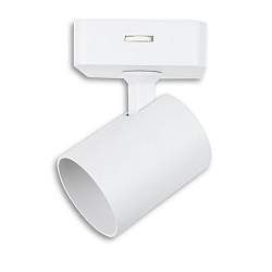 V�g- og Loftlampe GU10 SINGLE svingbar, med afbryder GU10 IP20, hvid