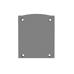 Endkappe EC116 (LAMP30 V1+V2) s�t med 2, s�lv