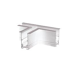 T-forbindelse CORNER 90� HORIZONTAL - TRACK48 RECESSED isoleret, mekanisk, vandret, hvid