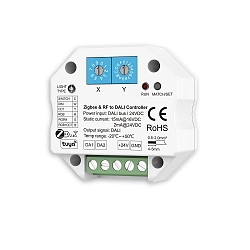 signalomformer SYS-PRO + ZIGBEE 3.0 - TO - DALI DT6/DT7/DT8 ZigBee styrbar, digital DALI-d�mpningsudgang, Sys-Pro styrbar, hvid