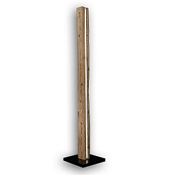 Standerlampe W�DSCHNAU HOIZ tunable white, med touch-d�mper IP20, tr�, sort d�mpbar