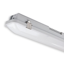 Fugtt�t armatur SL 150CM HF POWERSWITCH med sensor, omskiftelig, multipower IP66, gr� 