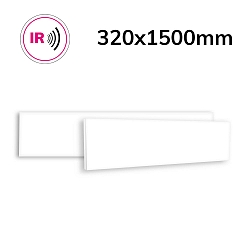Infrar�dt panel BEST STANDARD 32 X 150CM uden ramme, hvid