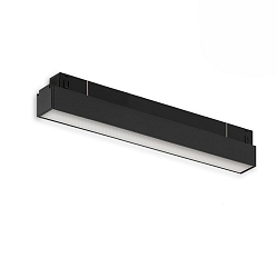 Skinne Line�rt lampe TRACK48 LINE+ ON-OFF 30CM med diffuser IP20, sort mat 