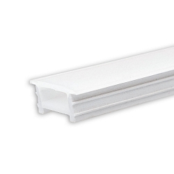 tilbeh�r profil d�ksel FLEX-COVER16 TWIST+BEND, opal, hvid 500cm