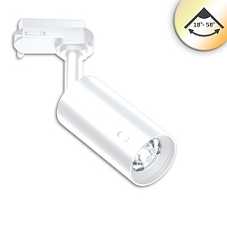 3-faset spot SELECT 18-50� PHASE CCT Switch, UGR < 19, multipower, fokuserbar, kardanisk drejning IP20, hvid d�mpbar