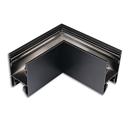 L-tilslutning HALON 1-fold, sort