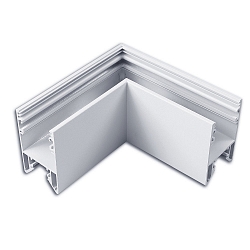 L-tilslutning HALON 1-fold, s�lv