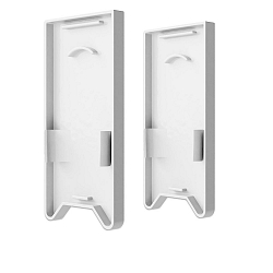 Endkappe EC 121 HALON 2 stk., med d�ksel, hvid