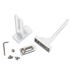 V�gholder 2 stk., lang, hvid