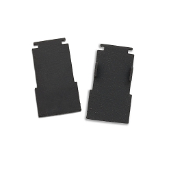 Endkappe TRACK48 FLAT H25 2 stk., med d�ksel, sort