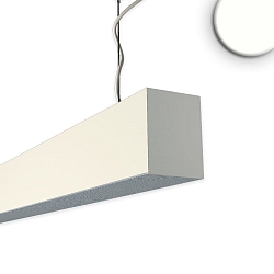 Pendel PROLAMP30LID / 4000K+SKYBLUE - 120CM up / down, prismatisk IP42, hvid d�mpbar