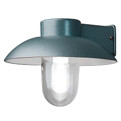 Udendørs wall luminaire MANI E27 IP44, sølv, gennemsigtig