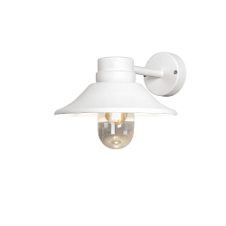 Udendørs wall luminaire VEGA med skærm E27 IP54, hvid dæmpbar