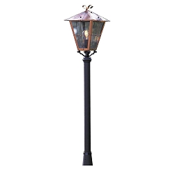 lampehoved FENIX E27 IP23, kobber, r�gfarver