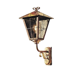 Udendørs wall luminaire FENIX E27 IP23, kobber, røgfarver