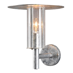 Udendørs wall luminaire MODE slagfast E27 IP54, stål, gennemsigtig