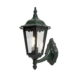 Udendørs wall luminaire FIRENZE E27 IP43, grøn, gennemsigtig