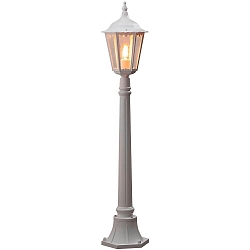 Standerlampe FIRENZE E27 IP43, sort, gennemsigtig
