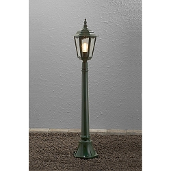 Standerlampe FIRENZE E27 IP43, grøn, gennemsigtig