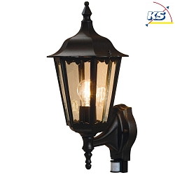 Outdoor wall luminaire FIRENZE with motion detector, E27 max. 100W