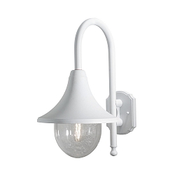 Udendørs wall luminaire BARI E27 IP44, gennemsigtig, hvid
