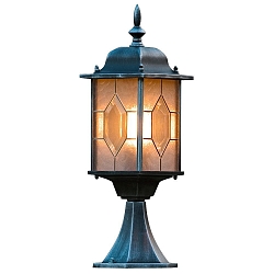 Jordspydslampe MILANO E27 IP43, krystalklar, satin, sort, sølv