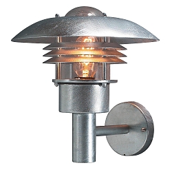 Udendørs wall luminaire MODENA up E27 IP44, stål, gennemsigtig