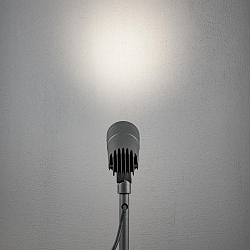 Jordspydslampe ANDRIA justerbar IP44, antracit, gennemsigtig 