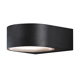 Udendørs wall luminaire TERAMO up / down E27 IP44, opal, sort