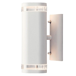 Udendørs wall luminaire MODENA up / down GU10 IP44, gennemsigtig, hvid