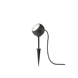 Jordspydslampe LECCA svingbar IP44, sort 