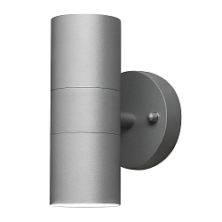 Udendørs wall luminaire MODENA up / down GU10 IP44, grå, gennemsigtig