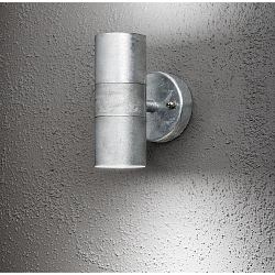 Udendørs wall luminaire MODENA up / down GU10 IP44, stål, gennemsigtig