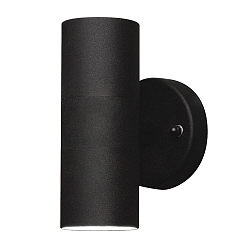 Udendørs wall luminaire MODENA up / down GU10 IP44, sort, gennemsigtig