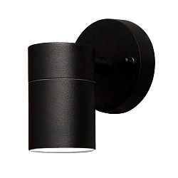 Udendørs wall luminaire MODENA GU10 IP44, sort, gennemsigtig